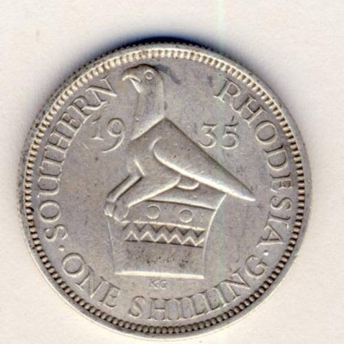 Rhodesia 1935 Shilling as per scan