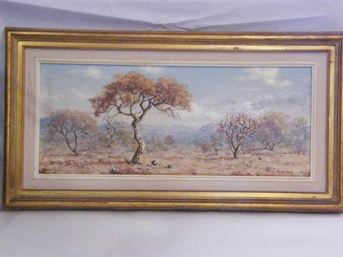 TOP ITEM Henry Bredenkamp  Bushveld scene - framed @@@ Crazy R1 Start