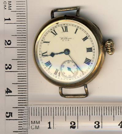 Waltham Gold plated wristwatch - not working - as per scan
