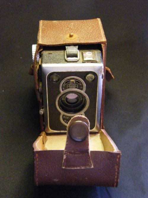 Zeiss Ikon box type camera with Goerz Frontar lens - in original case - @@@ Crazy R1 Start