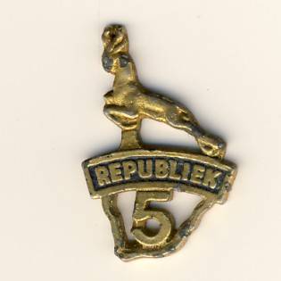5 Year Republic badge - no pin