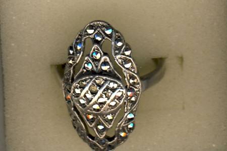 Marcasite ring - as per scan