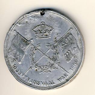 Boer War Lord Robert Transvaal War medallion 1899 - 1900