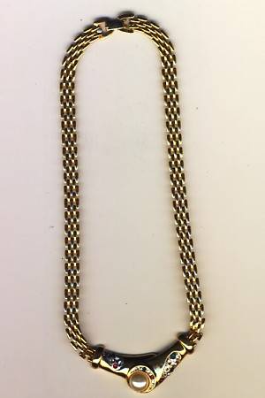 Gold colour fashion necklace @@@ Crazy R1 Start