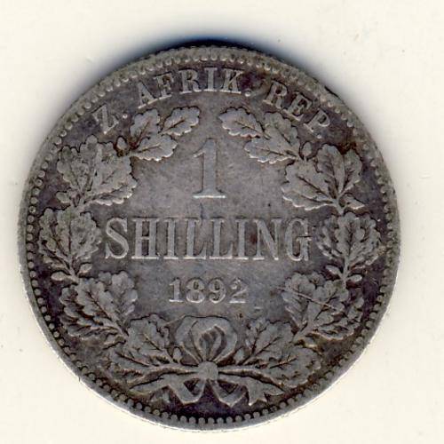 ZAR 1892 Shilling - nice coin