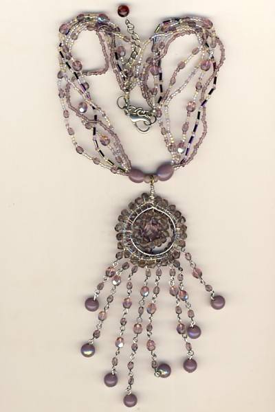 Purple necklace - as per scan