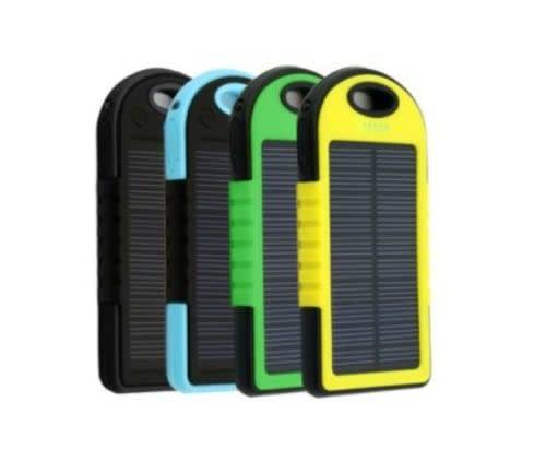 WATER RESISTANT SOLAR POWER BANK (Blue)