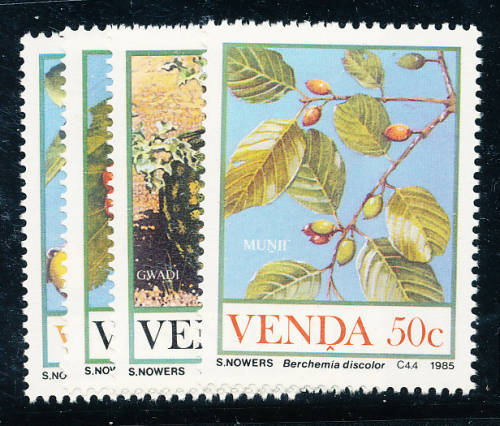 Venda - 1985 - Food From the Veld - set of 4 - mint unhinged . SACC 113-116 .