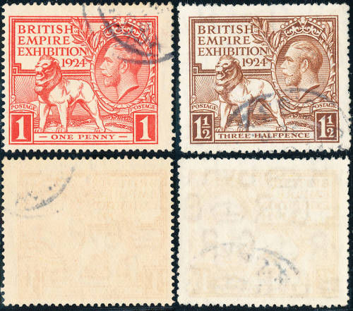 Great Britain - 1924 - Empire Exhibition - set of 2 fine used . 430 - 431 .