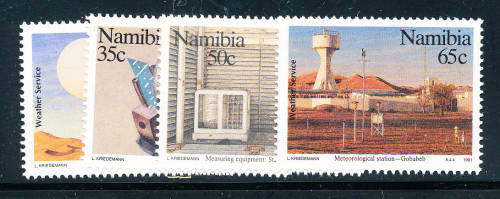 Namibia - 1991 - Cent of Weather Services - Set of 4 mint unhinged . SG 31-34 .