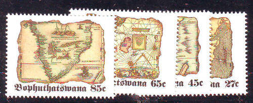 Bophuthatswana - 1992 - Old Maps (2nd series) - set of 4 mint unhinged.