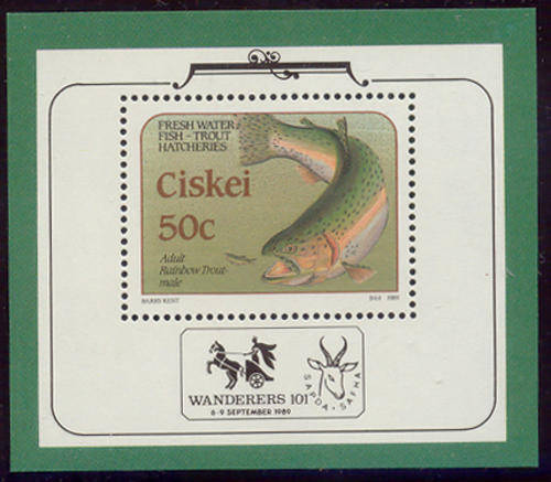 Ciskei - 1989 - Trout hatcheries - m/sheet - mint unhinged