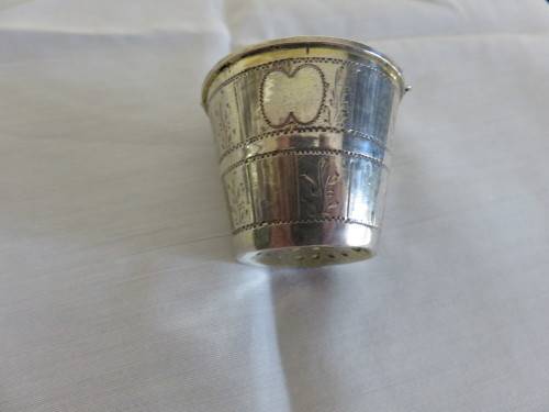 RUSSIAN SILVER TEA STRAINER