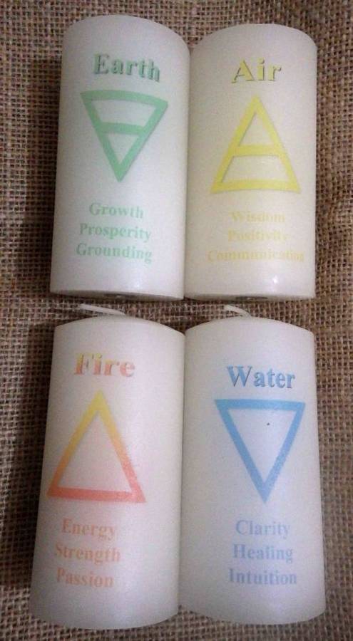 4 Elemental Candles