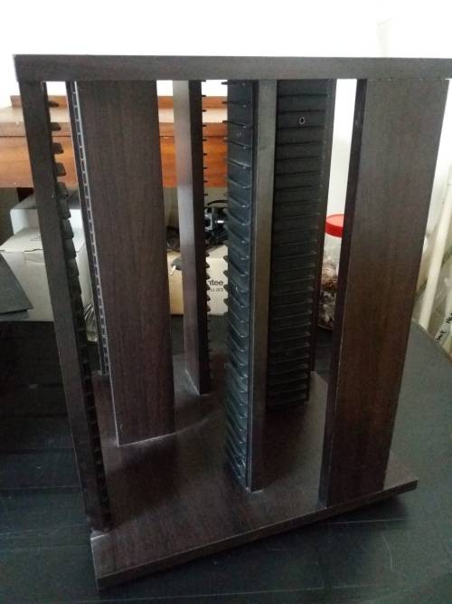 Revolving CD tower, holds 104 CD's