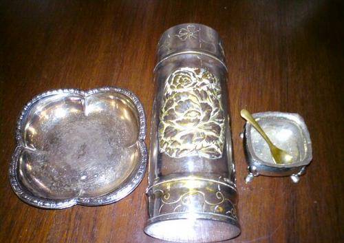 3 Silver Plated Items