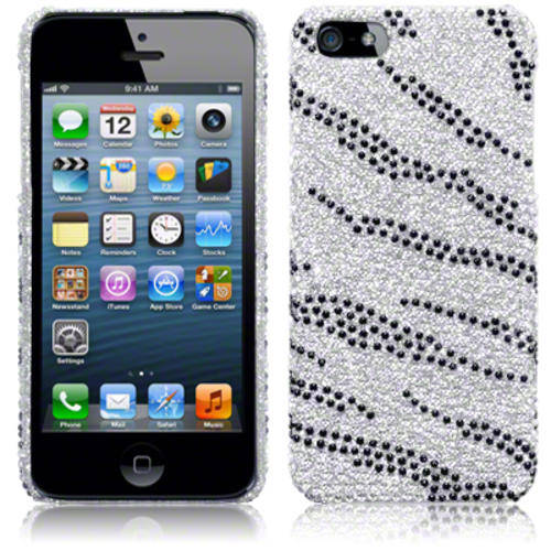 IPhone 5 Zebra Diamante Case