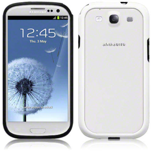 Samsung Galaxy S3 (i9300) Bumper - Black/White