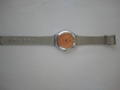 Oris Beautiful Orange faced  Watch 17 Jewels wind up