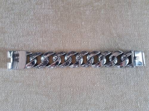 LARGE HEAVY STAINLESS STEEL MENS BRACELET