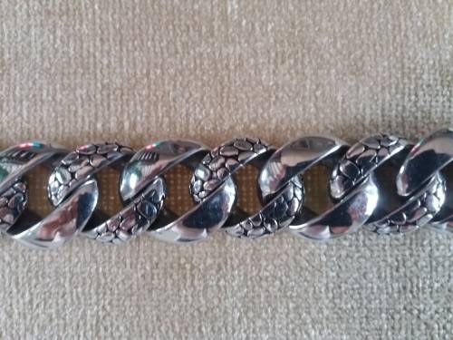 LARGE HEAVY STAINLESS STEEL MENS BRACELET