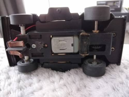 1:32 scale slot car pick up Ford. Tamiya static kit converted to slot car