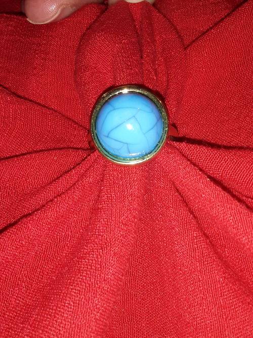Turquoise (Aqua) stone Gold plated Ring