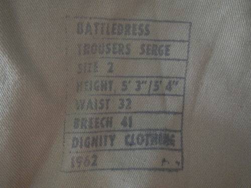 BUNNY JACKET/BATTLE DRESS/TROUSERS AND SHIRT