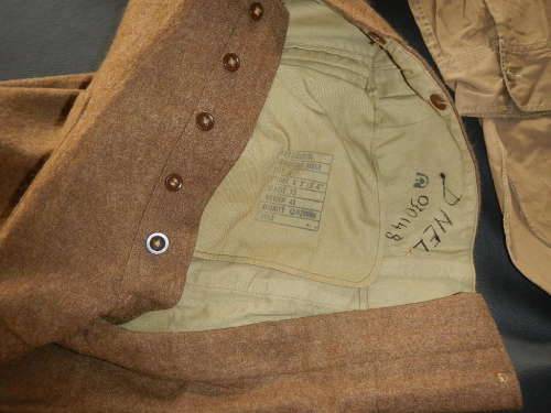 BUNNY JACKET/BATTLE DRESS/TROUSERS AND SHIRT
