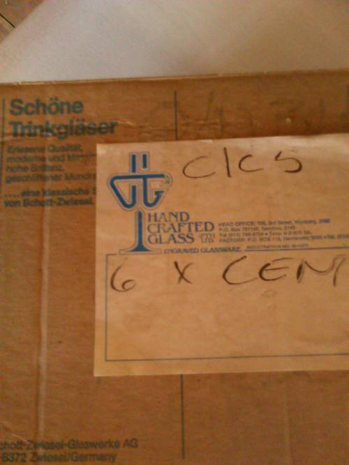 Rare Collectible Crystal Commemorative 1888-1988 Johannesburg glasses(2)