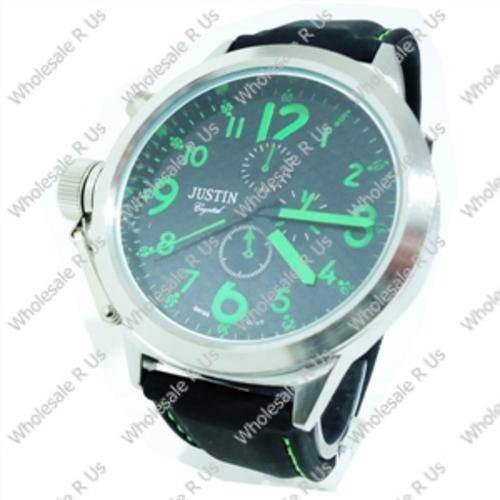 Gents Watch - Black & Neon Green