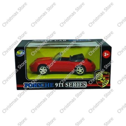 Die-cast Model Car Porsch 911 Series Convertible Flap Red