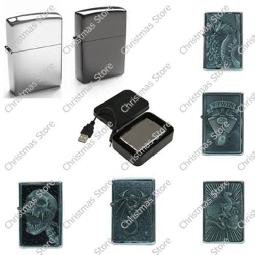 Electronic USB Rechargeable Windproof Flameless Cigarette Lighter