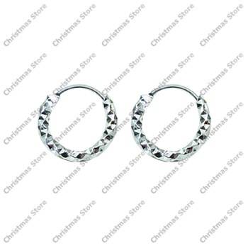 Silver 925 Hoop Earrings 10mm