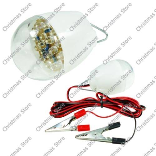 40 ON OFFER DC 12V 18 LED Emergency Light Bulb with Clamps for 12V Battery