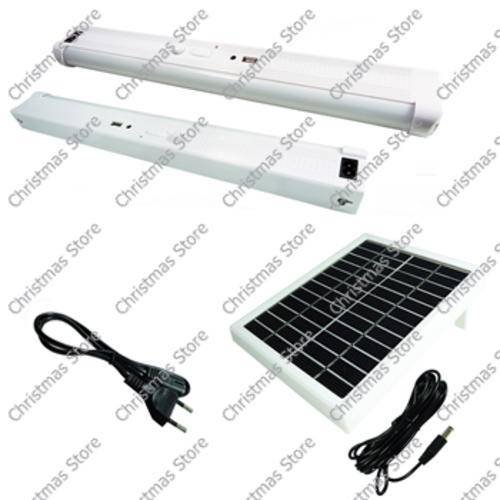 Emergency Rechargeable LED Tube Light with Solar Panel 7W