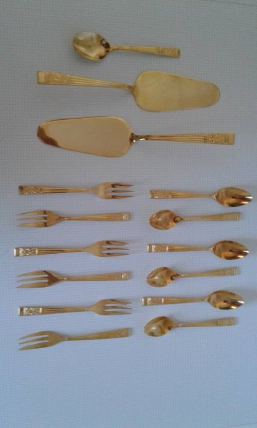 23 Ct gold plated set