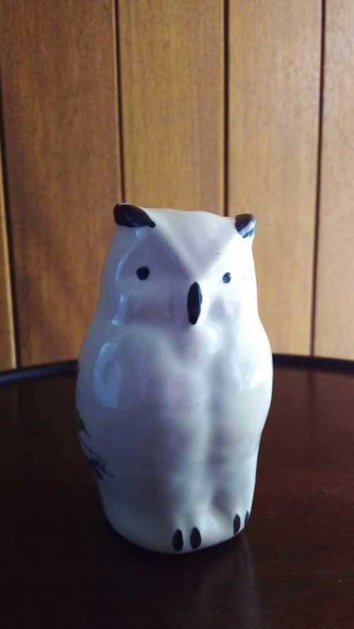 Hand Painted Owl Potpourri Holder