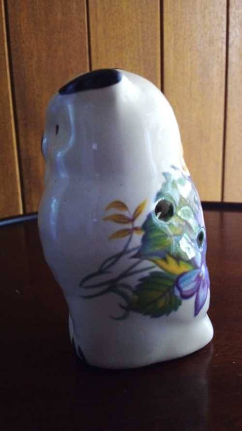 Hand Painted Owl Potpourri Holder