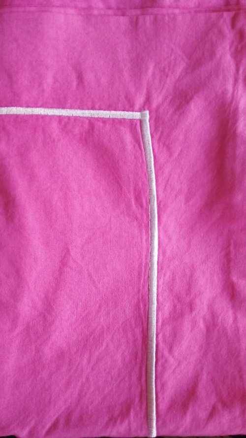 Oxford Satin Stitch 200 Thread Count 100% Pure Cotton Pillow Cases - Pink 1 (READ DESCRIPTION)