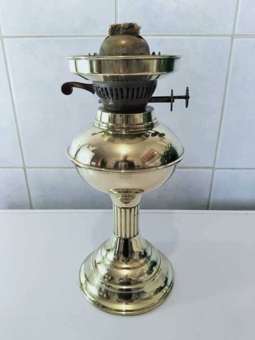 Absolutely Magnificent Double Wick Vintage Copper/Brass Oil Lamp