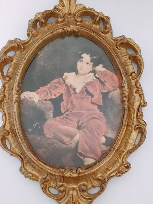 2 x Ornate Baroque Style Well Made Resin Framed Prints.