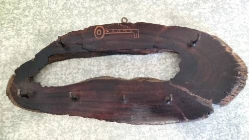 Old 6 Keys Wooden Key Rack
