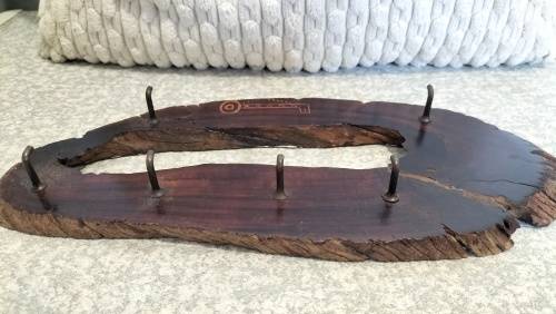 Old 6 Keys Wooden Key Rack