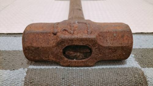 Vintage 10lb Sledge Hammer with Wooden Handle 60cm