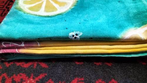 Stunningly Beautiful Hand Painted Table Cloth in Good Condition