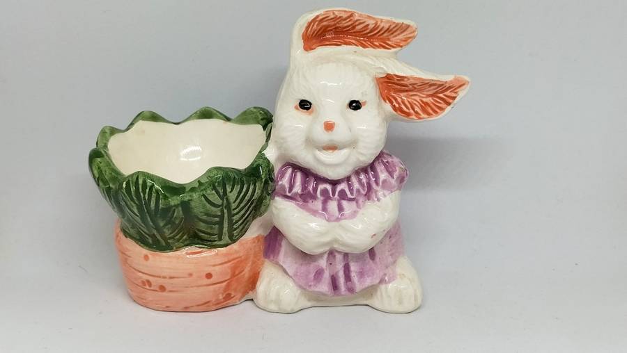 Cute Ceramic Bunny Egg Cup