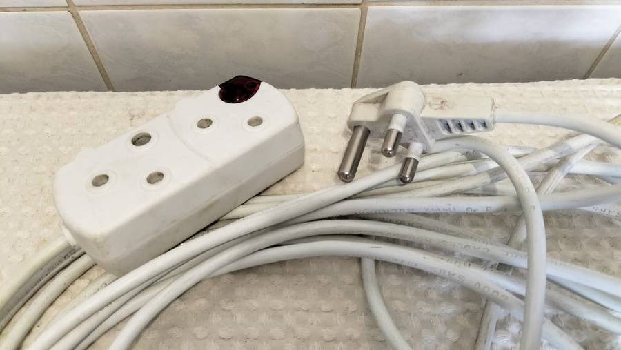 10m Crabtree 250V Double Plug Extension Cable