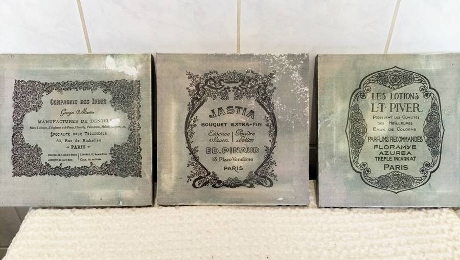 Collection Of 3 Antique-Look Canvasses