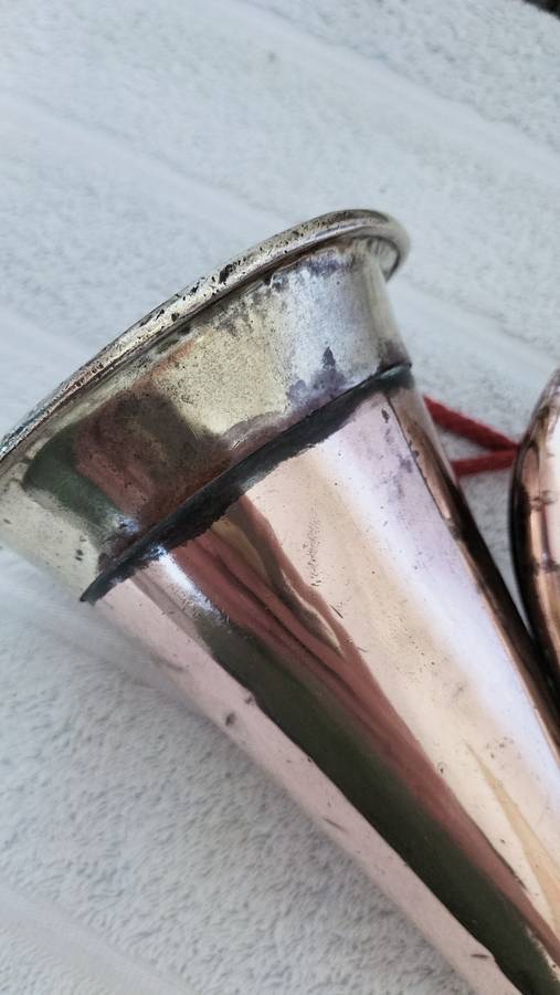 Stunning Antique Copper and Brass Bugle. Still working